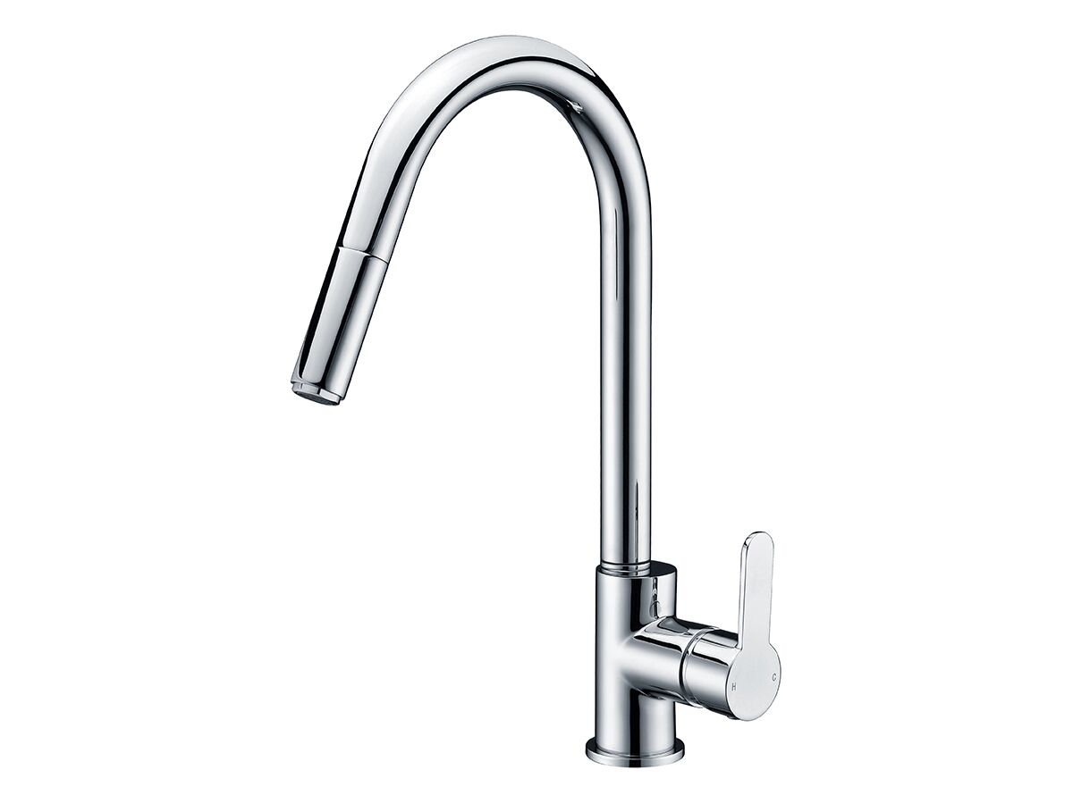 Mizu Soothe Sink Mixer Tap with Pullout Spray Chrome (4 Star)