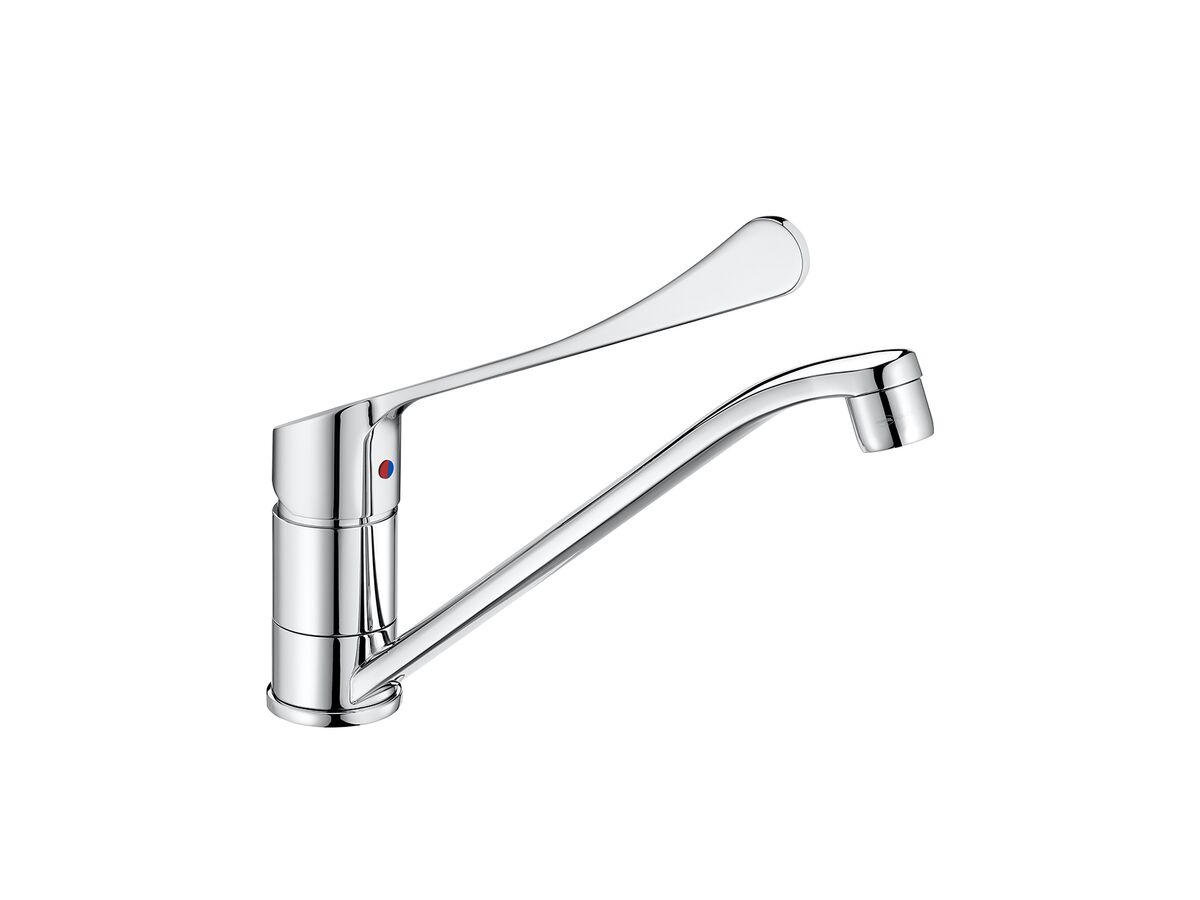 Posh Solus MK3 Sink Mixer Tap with Extended Lever 200mm Chrome (4 Star)