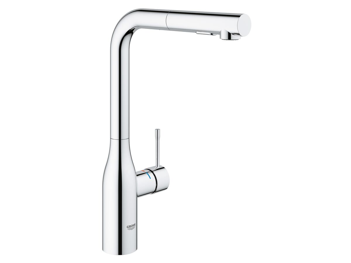 GROHE Essence New Pull Out Sink Mixer Tap with Dual Spray Chrome (6 Star)