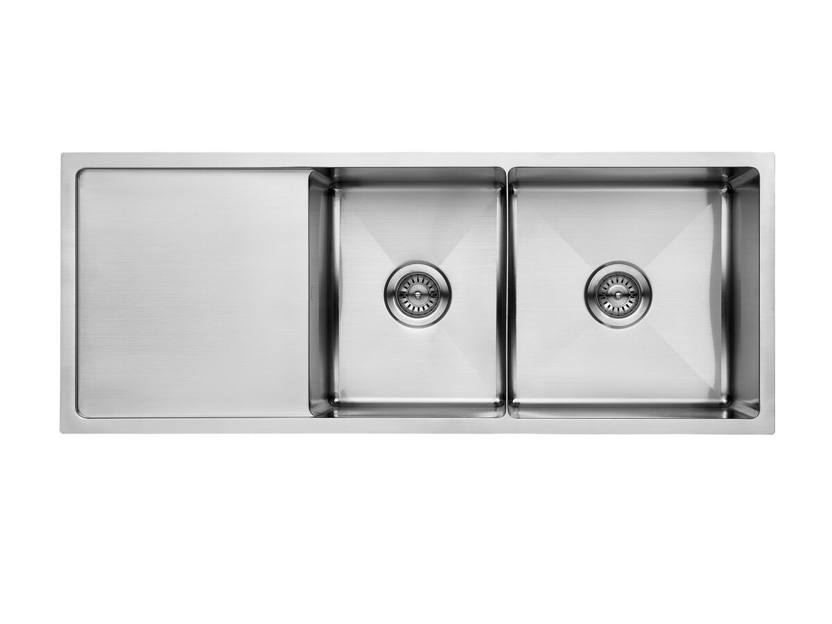 Memo Zenna 1 3 4 Bowl Sink No Taphole with Reversible Drainer Stainless Steel 980.10