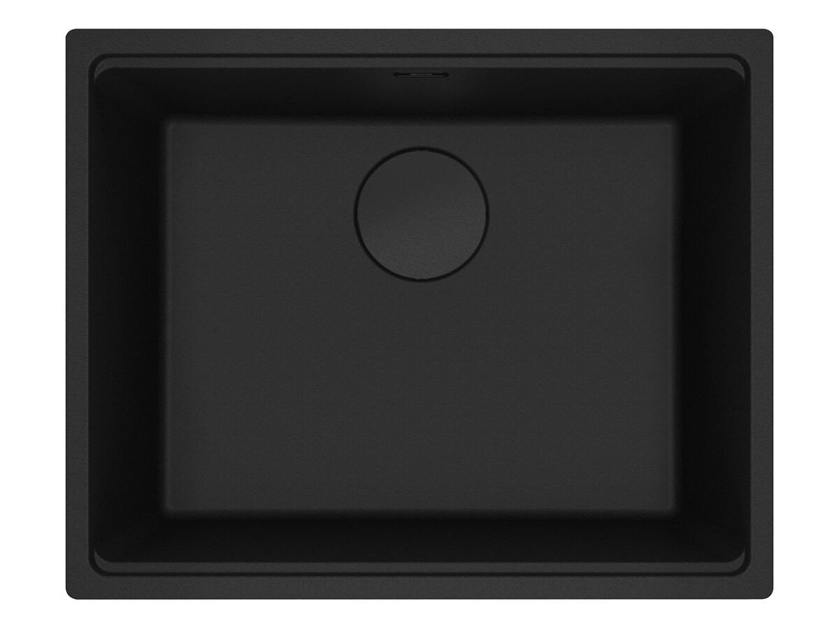 Franke City Fragranite Single Bowl 510mm Undermount Sink Matte Black