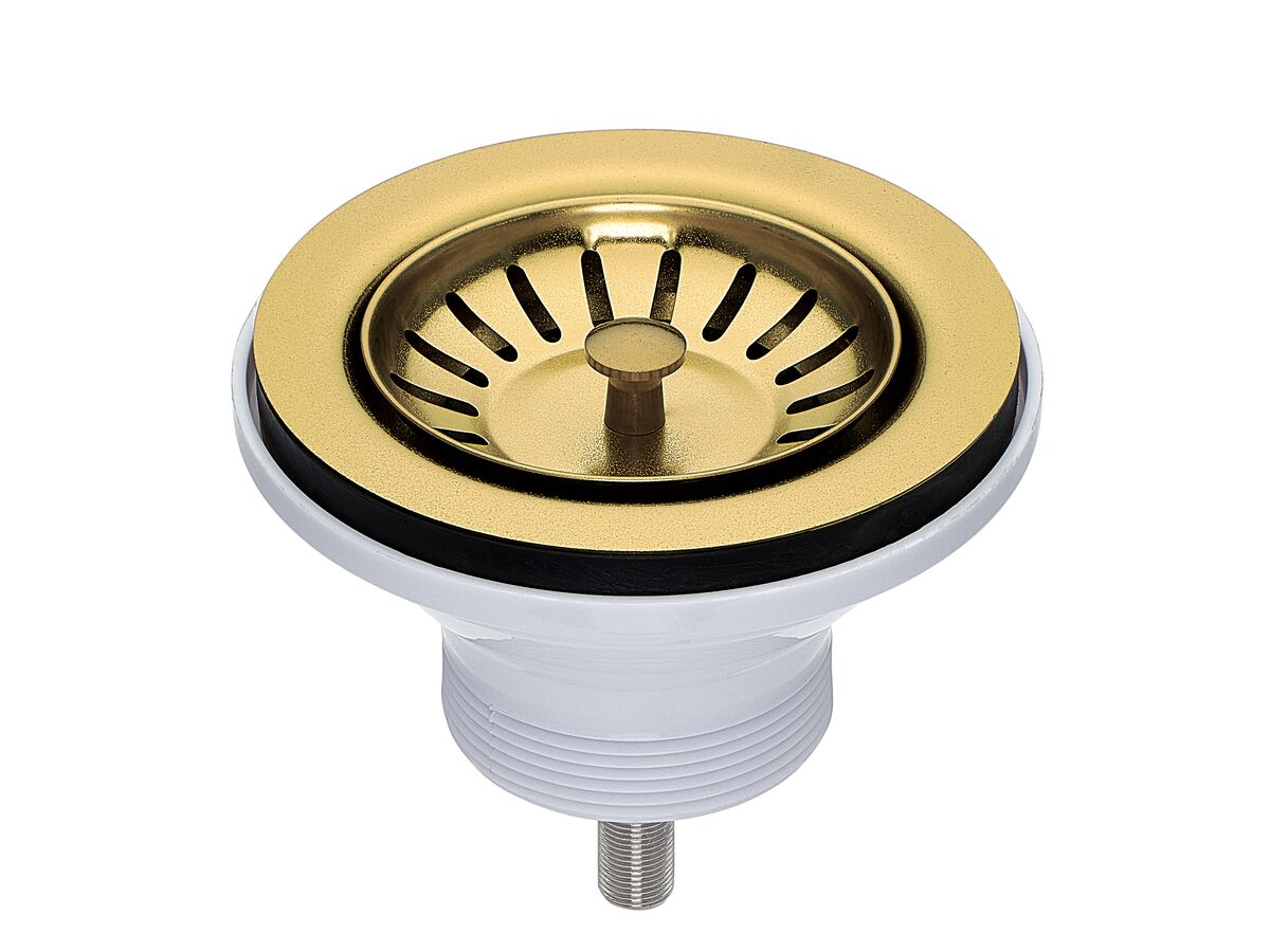 Memo Basket Plug & Waste 90mm x 50mm (Suits All Sinks) Brass