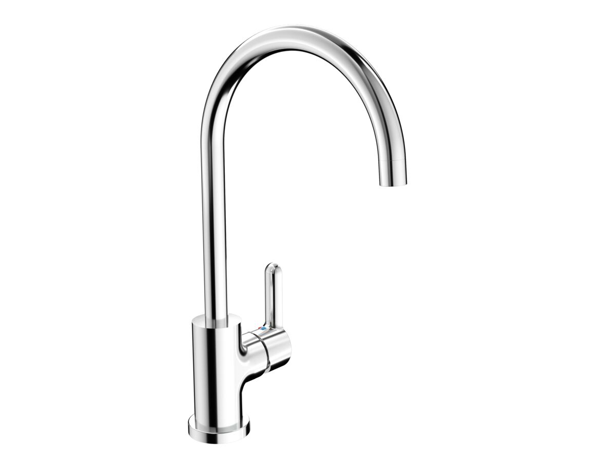 Nobili Balance Gooseneck Sink Mixer Tap Chrome (4 Star)