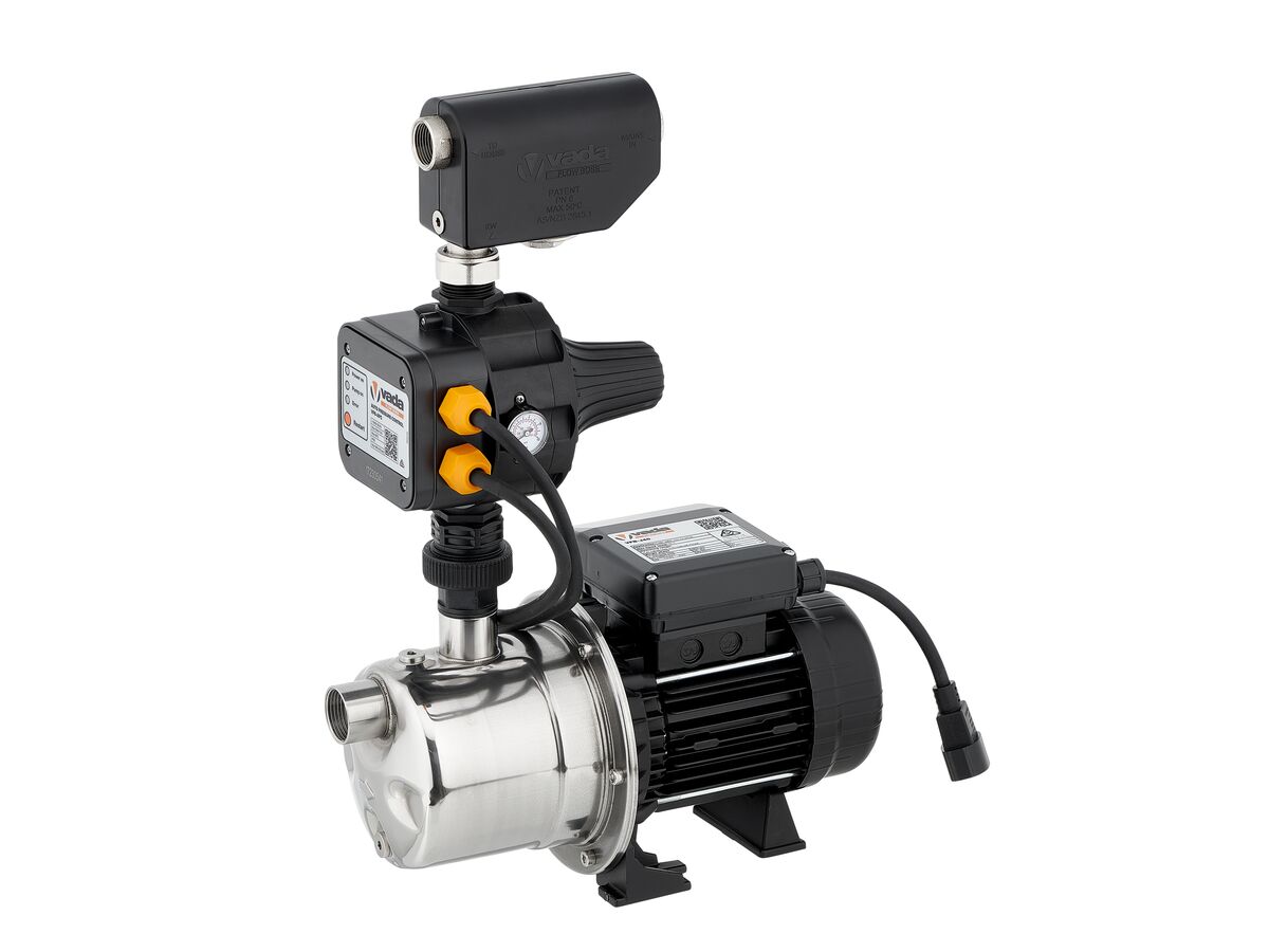 Vada Flow Boss Jet Pump VFB-J40 with Vada Flow Boss Auto Pressure Control VFB-APC and Vada Flow Boss Mechanical Water Switching Unit 20mm VFB-MSU20