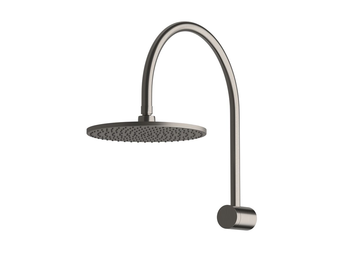 Milli Mood Edit Hi-Rise Shower Curved with 250mm Shower Head PVD Brushed Gunmetal (3 Star)