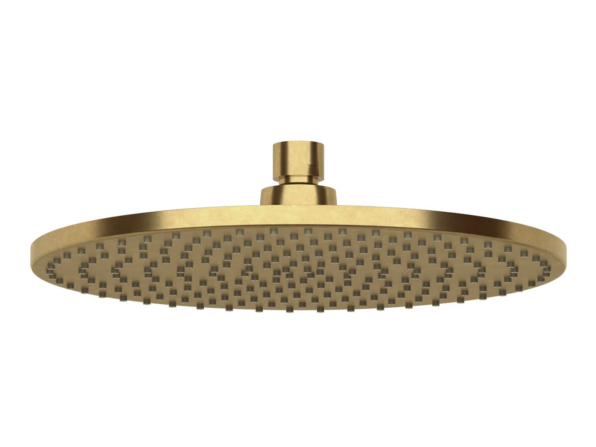 Milli Mood Edit Shower Head 250mm Living Tumbled Brass (3 Star)