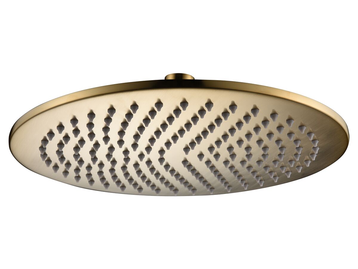 Mizu Drift Brass Overhead Shower 200mm Brushed Gold (3 Star)