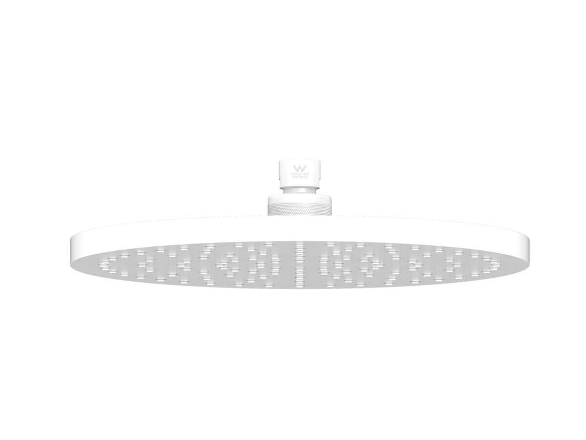 Roca Ona ABS Overhead Shower 250mm Matte White (3 Star)