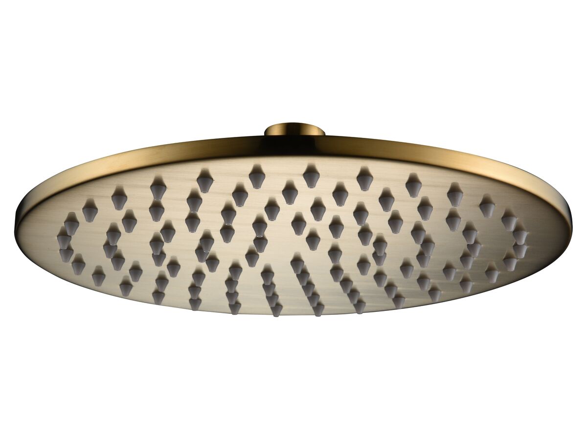 Mizu Drift Overhead Shower Brass 200mm Brushed Brass (3 Star)